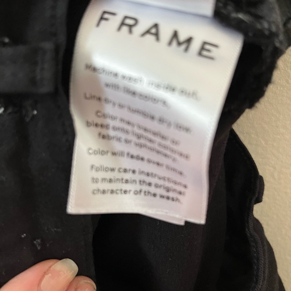 Frame denim Le skinny de Jeanne black skinny jeans 23 - Picture 8 of 8